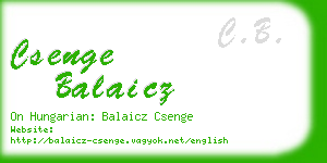 csenge balaicz business card